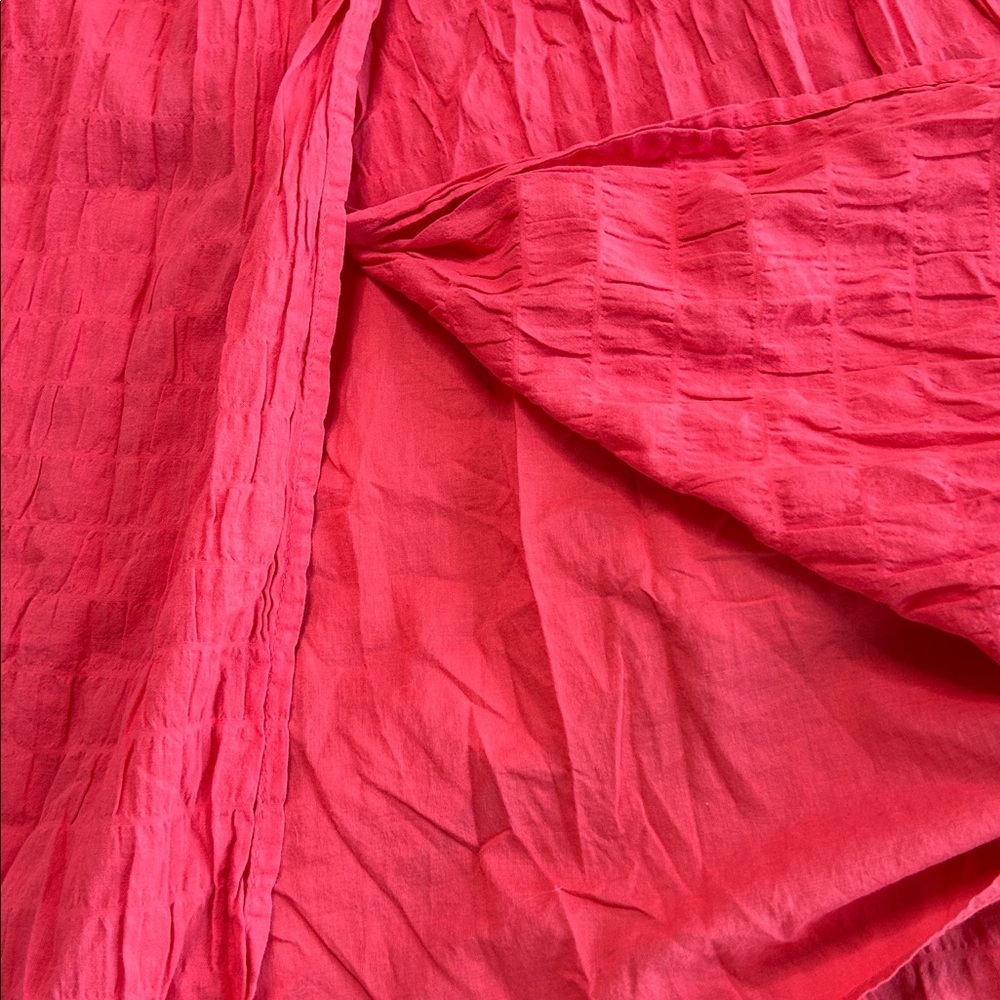 a new day Girls' Coral Red Wrap Dress with Tie Waist - Picture 6 of 9